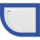 Schröder Viertelkreisduschwanne Sito R 100x80x2,5 cm...
