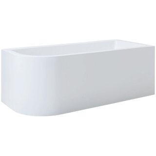 Schröder Eckvorwandwanne Lupor 180x80x50/66 cm rechts weiß