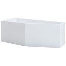Schröder Raumsparwanne Lupor 170x75x44,5/60 cm links...