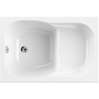 Schröder Sitzwanne Dobra 105x70x42/17,5 cm weiß