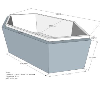 Schröder Badewannenträger für Austin
