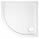 TECMI Gussmarmor-Duschwanne, Viertelkreis 80x80x3 cm, R55