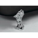 REGATA Freistehende Badewanne 175x85x61cm, Füsse Chrom matt, schwarz/weiss
