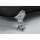REGATA Freistehende Badewanne 175x85x61cm, Füsse Chrom matt, schwarz/weiss