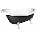 RETRO Freistehende Badewanne 169x75x72cm, Füsse...