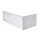 PLAIN 130 Frontschürze 130x59cm, links, weiss