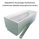 Styroporträger zu Badewanne Lisa 150x70cm