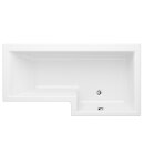 Raumspar Badewanne Syna mit Duschzone 167,5x85/70cm,...