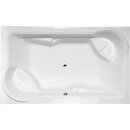 DUO Rechteckwanne mit Rahmengestell 200x120x45cm, weiss
