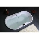 IO Ovale Badewanne mit Füssen 180x85x49cm, weiss