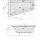 TRIANGL L SLIM asymmetrische Badewanne 180x120x50cm, weiss