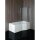 VERSYS L asymmetrische Badewanne 170x84x70x47cm, links, weiss